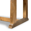 Otto Dining Table Waxed Pine Trestle Base Four Hands