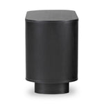 Paden Nightstand Aged Black Acacia Side View Four Hands