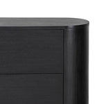 Paden Nightstand Aged Black Acacia Front Facing View 235328-003