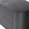 Four Hands Paden Nightstand Aged Black Acacia Rounded Corners