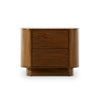 Paden Nightstand Seasoned Brown Acacia Front Facing View 235328-001