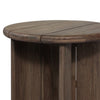 Paden Outdoor End Table Stained Toasted Brown-FSC Rounded Edge Detail 242653-001