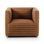 Padma Swivel Chair Eucapel Cognac Front Facing View Four Hands