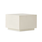 Parish Concrete Cube White Concrete Angled View 107702-003
