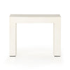 Parish End Table White Concrete Front View Four Hands