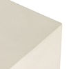 Parish End Table White Concrete Back Corner Detail 104574-005