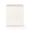 Parish End Table White Concrete Side View 104574-005