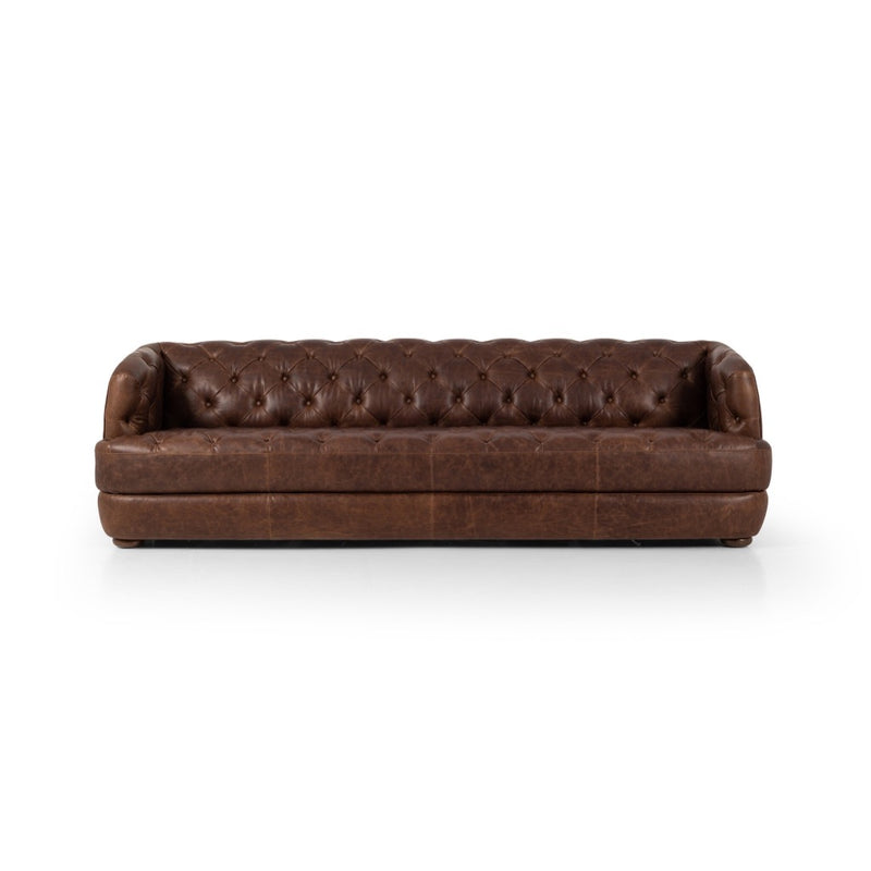 Paul Sofa Raleigh Cigar Front Facing View Four Hands