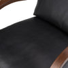 Four Hands Paxon Chair Brickhouse Black Top Grain Leather Seating