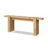 Perot Console Table Light Blonde Pine Angled View Four Hands