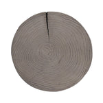 Four Hands Petros Outdoor End Table Weathered Grey Teak Top View