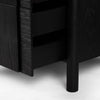 Pollard Media Console Brushed Ebony Oak Veneer Legs 234976-001