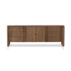 Pollard Media Console Tan Oak Veneer Front Facing View 234976-002