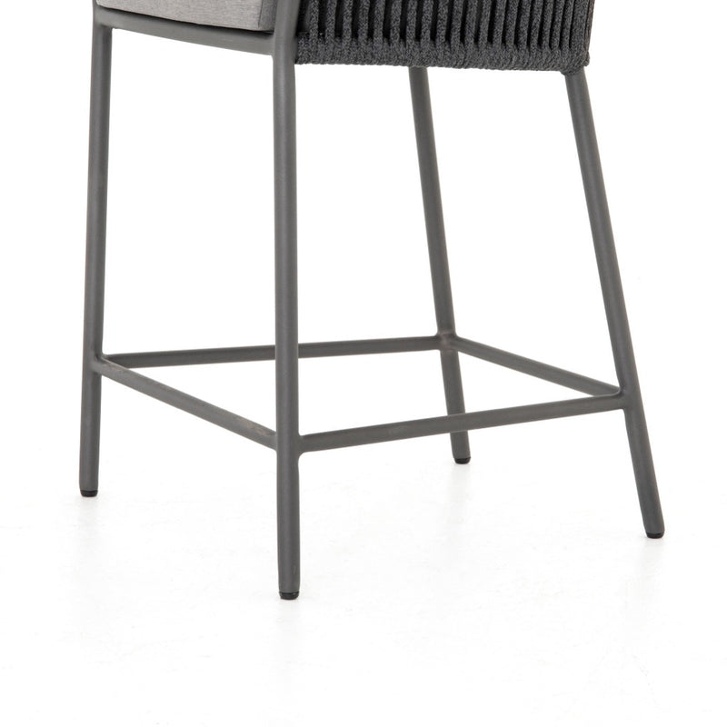 Porto Outdoor Counter Stool Aluminum Legs JSOL-09905K-562