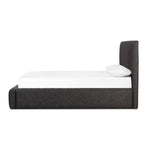 Quincy Bed Lisbon Charcoal Side View Four Hands