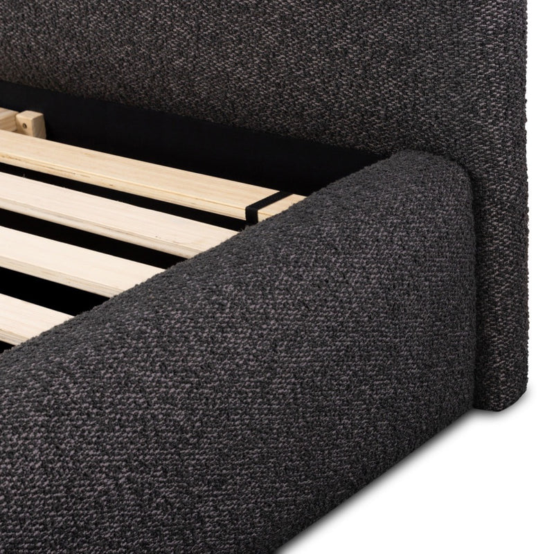 Four Hands Quincy Bed Lisbon Charcoal Interior Slats