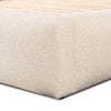 Four Hands Quincy Bed Lisbon Cream Boucle Fabric Footboard