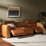 Four Hands Radley Power Recliner 3-Piece Sectional Sonoma Butterscotch Staged View