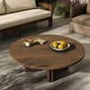 Railay Outdoor Coffee Table Stained Toasted Brown Staged View Four Hands