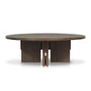 Four Hands Railay Outdoor Coffee Table Stained Toasted Brown Side View