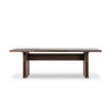 Railay Outdoor Dining Table Stained Toasted Brown-FSC Front Facing View 240965-001