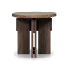 Four Hands Railay Outdoor End Table Stained Toasted Brown-FSC Side View