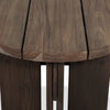 Railay Outdoor End Table Stained Toasted Brown-FSC Slats Tabletop Four Hands