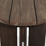 Railay Outdoor End Table Stained Toasted Brown-FSC Slats Tabletop Four Hands