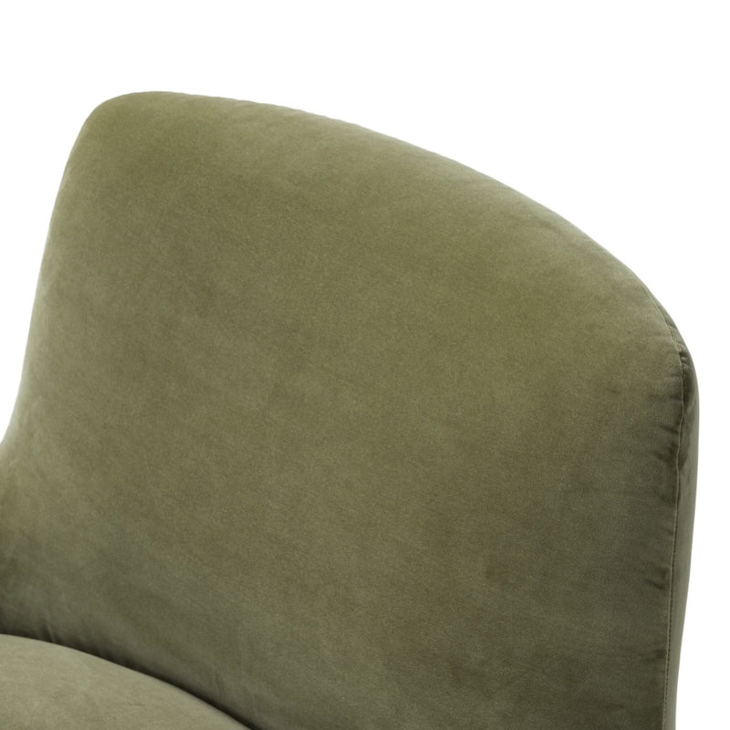 Reed Swivel Chair Sapphire Khaki Backrest Detail 240664-002