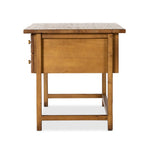 Reign Antique Desk Waxed Pine Side View Four Hands