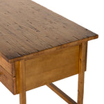 Reign Antique Desk Waxed Pine Top View 232718-001
