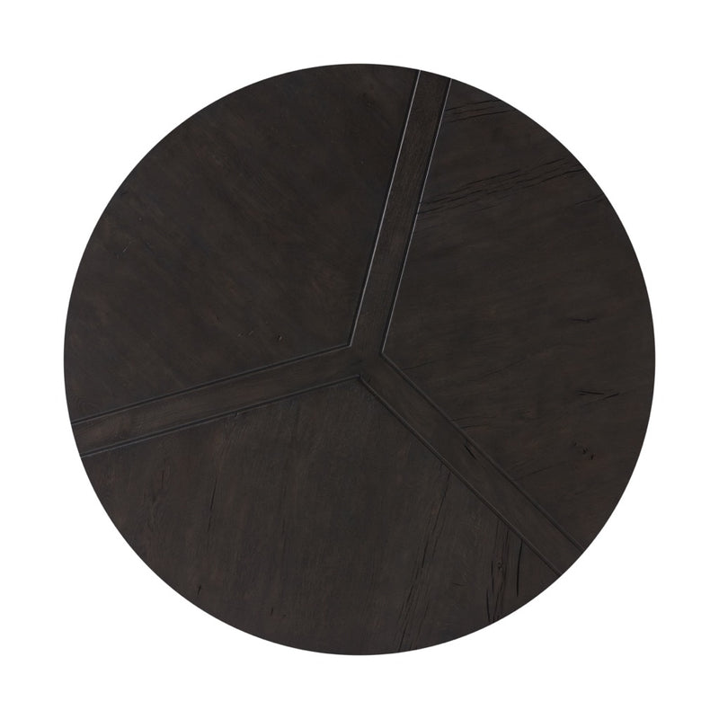 Four Hands Renan Coffee Table Dark Espresso Reclaimed French Oak Top View