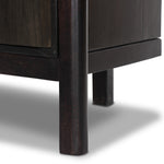 Four Hands Reza Bookcase Worn Black Acacia Legs