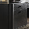 Four Hands Reza Desk Worn Black Parawood Staged View Cabinet