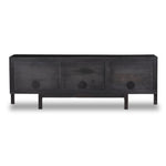 Reza Media Console Worn Black Parawood Back View 108962-003