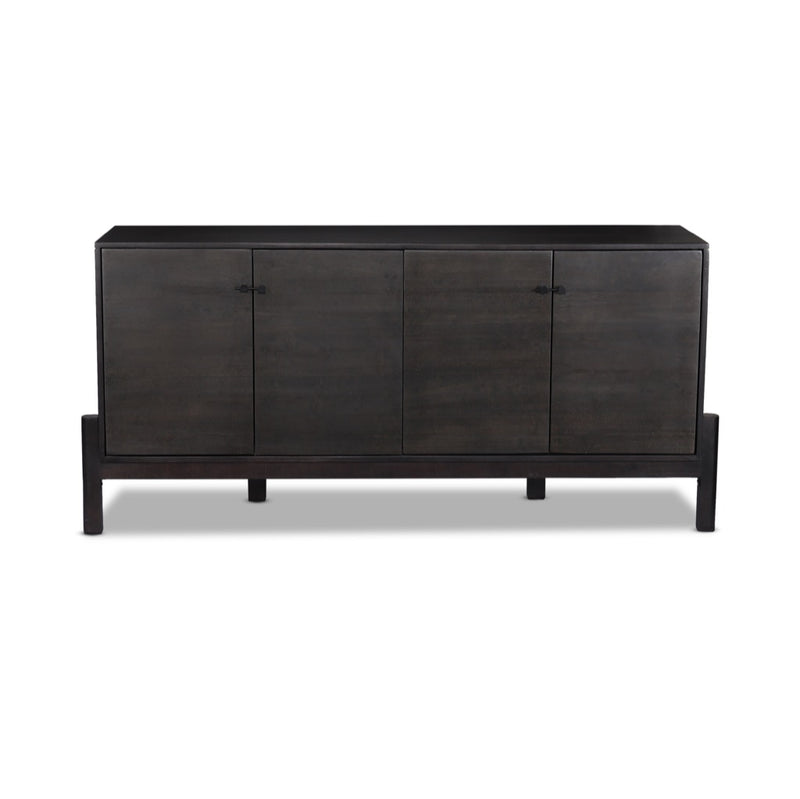 Reza Sideboard Worn Black Parawood Front Facing View 109029-003