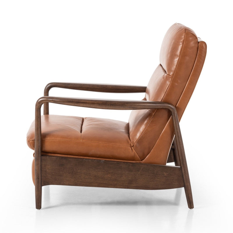 Rhodes Recliner Dakota Tobacco Side View Four Hands