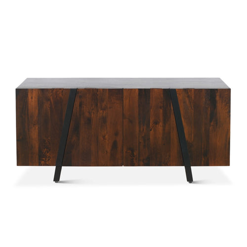 Riviera Sideboard Dark Walnut Front Facing View Home Trends & Design