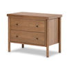 Roark Nightstand Amber Oak Veneer Angled View 236439-001