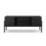 Rosedale Executive Desk Ebony Oak Veneer Back View 246801-002