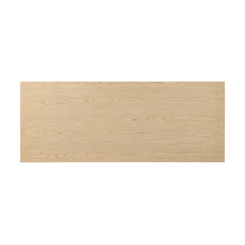 Rosedale Executive Desk Yucca Oak Veneer Top View 246801-001