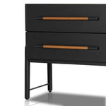 Four Hands Rosedale Nightstand Ebony Oak Venner Legs