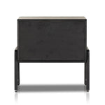 Rosedale Nightstand Ebony Oak Back View Four Hands