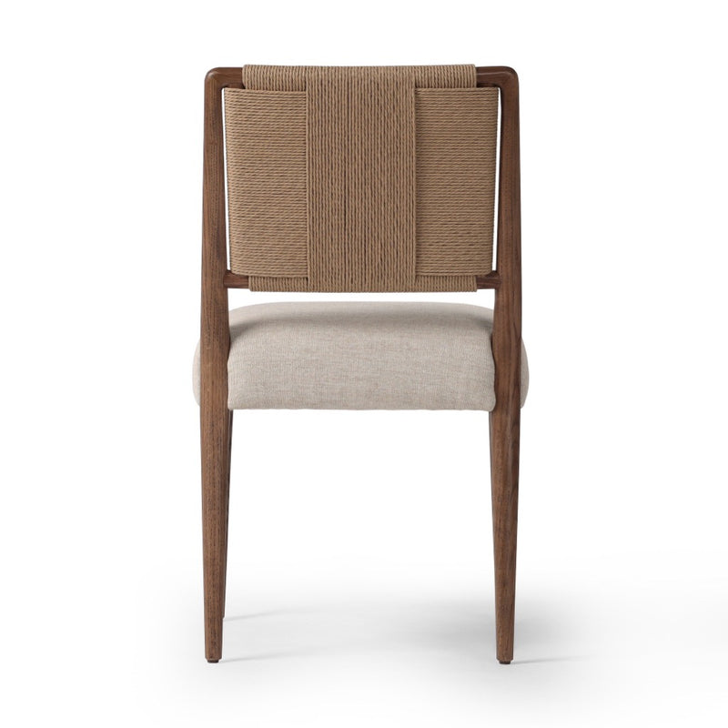 Rothler Dining Chair Alcala Wheat Back View Four Hands