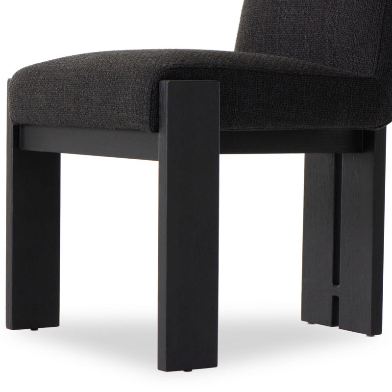 Roxy Dining Chair Gibson Black Oak Legs 234178-003