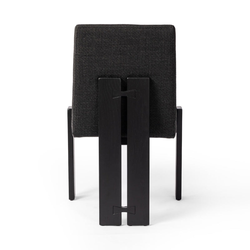 Roxy Dining Chair Gibson Black Back View Four Hands