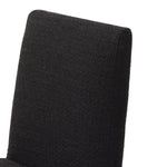 Four Hands Roxy Dining Chair Gibson Black Performance Fabric Backrest