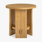 Saguaro Oak End Table Natural Angled View Co.House Designs