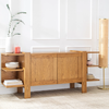 Saguaro Oak Sideboard Natural Angled Staged View CH-1001708-VN14-FN-ST-BF-NT-OS