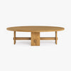 Saguaro Oval Oak Coffee Table Natural Side View CH-1001850-VN14-FN-LV-CT-NT-OS